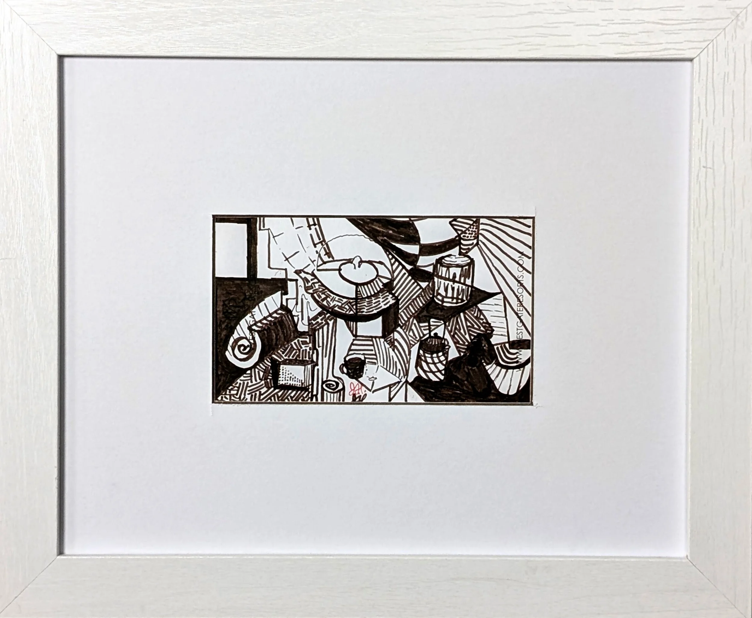  "Teapot Abstraction" Marker on Paper 3'“x 5” 2024