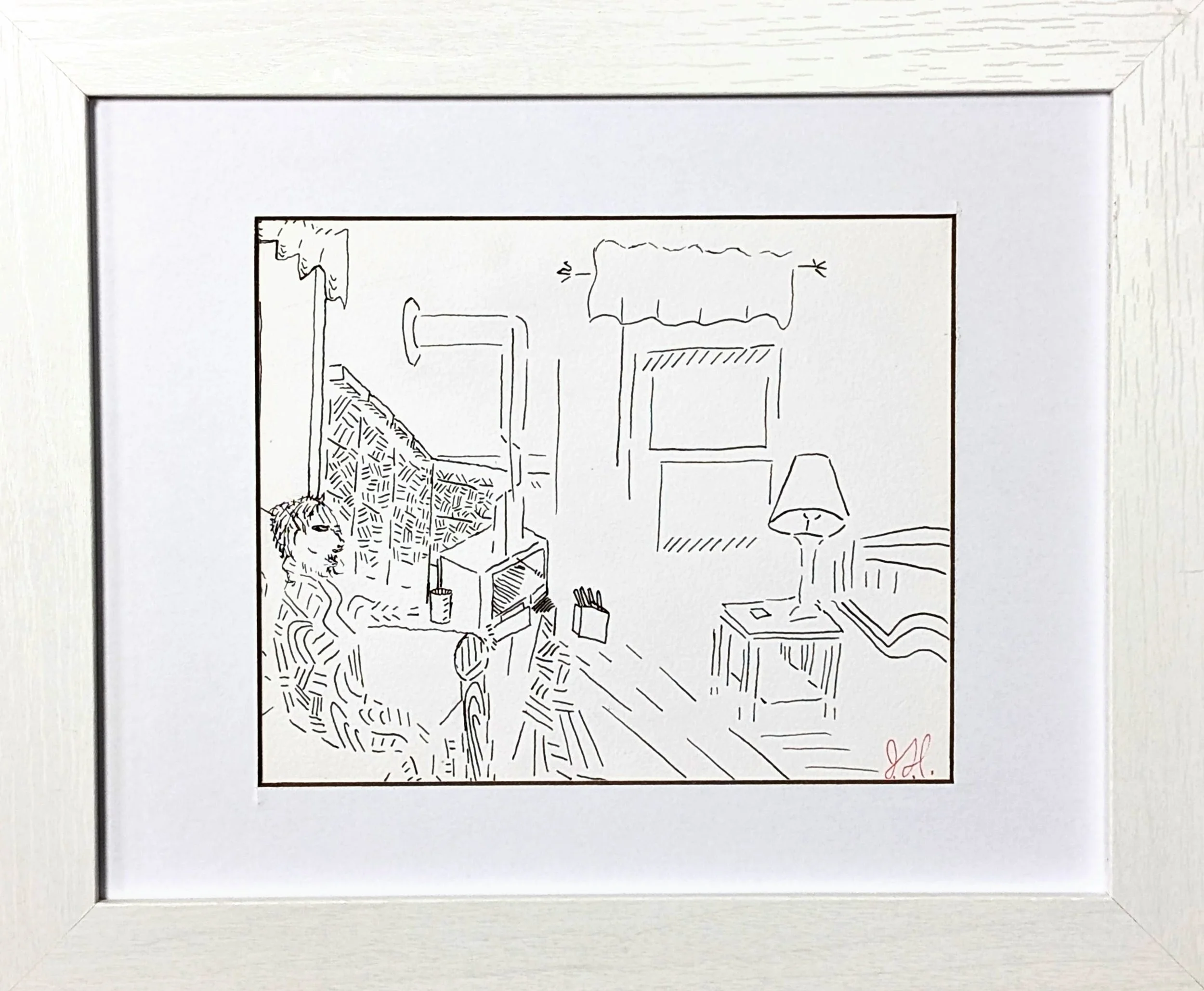 Will in the Basement Original Ink on Paper 5"x 7" 2022