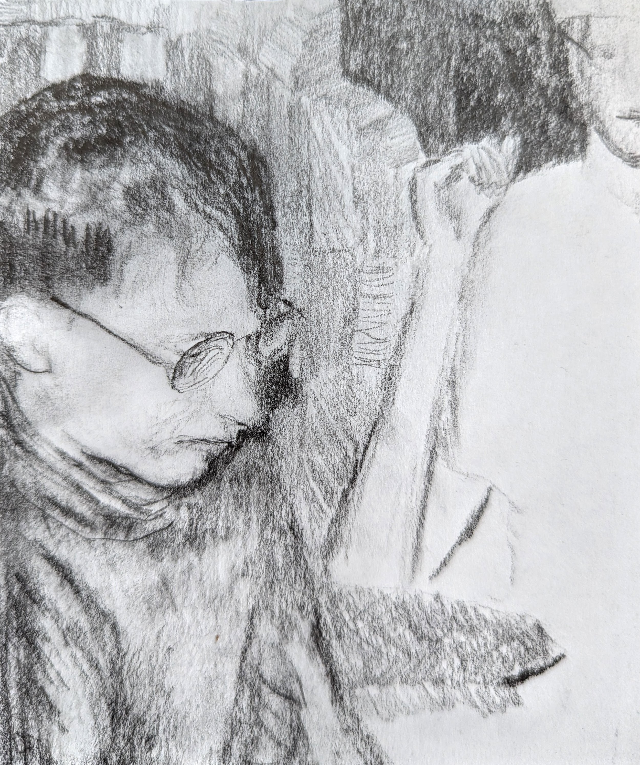 "Unfinished" Pencil on Paper 4"x 5" January 2022