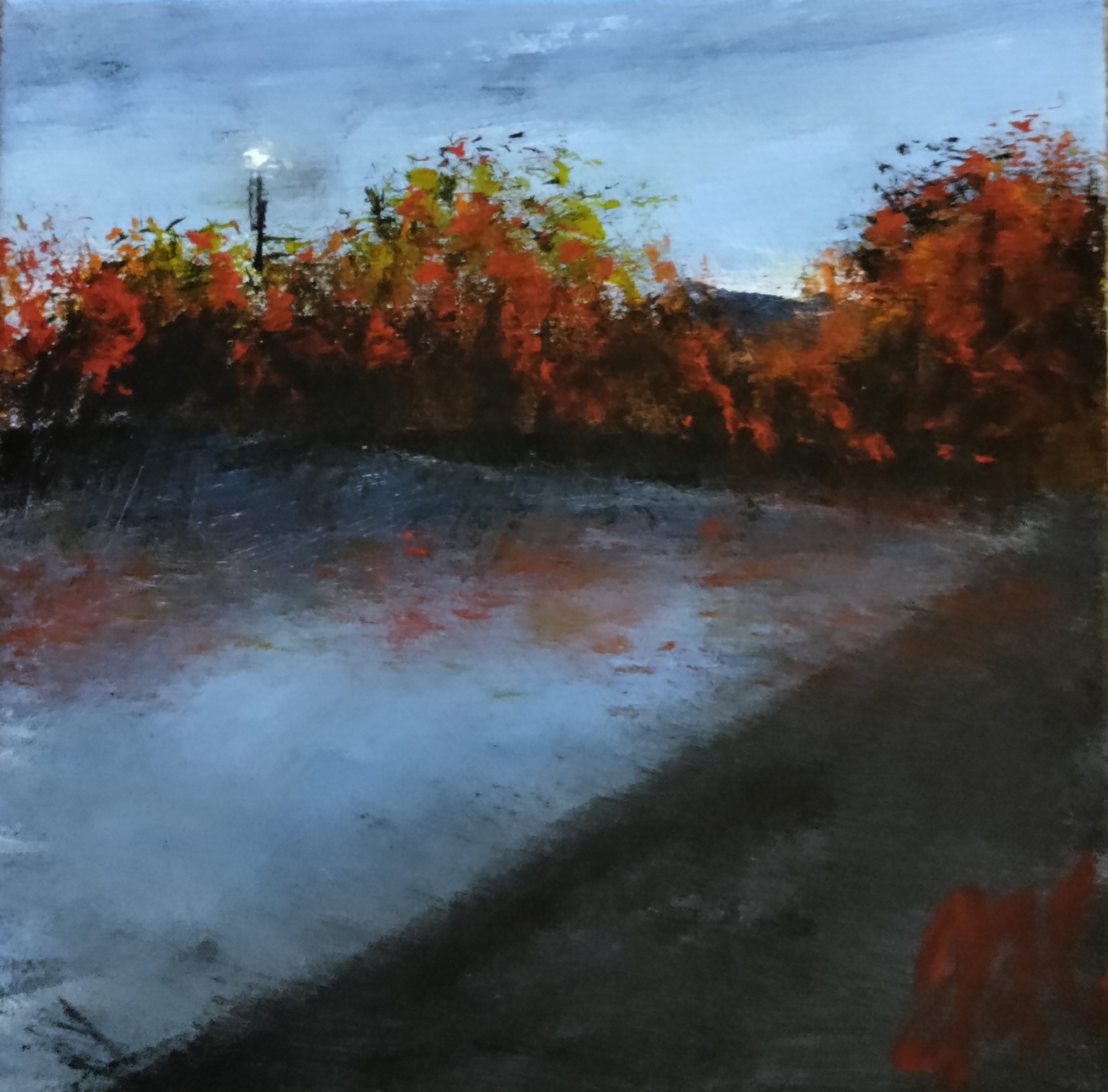 "Highlands, NC" Acrylic on Canvas 6"x 6" October 2021