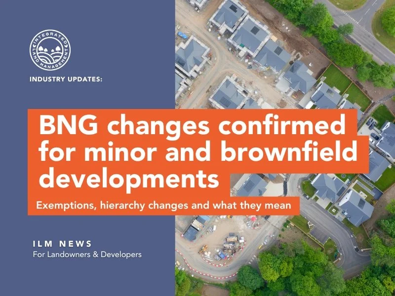 BNG Changes for Minor, Medium and Brownfield Development: What's Confirmed and What It Means