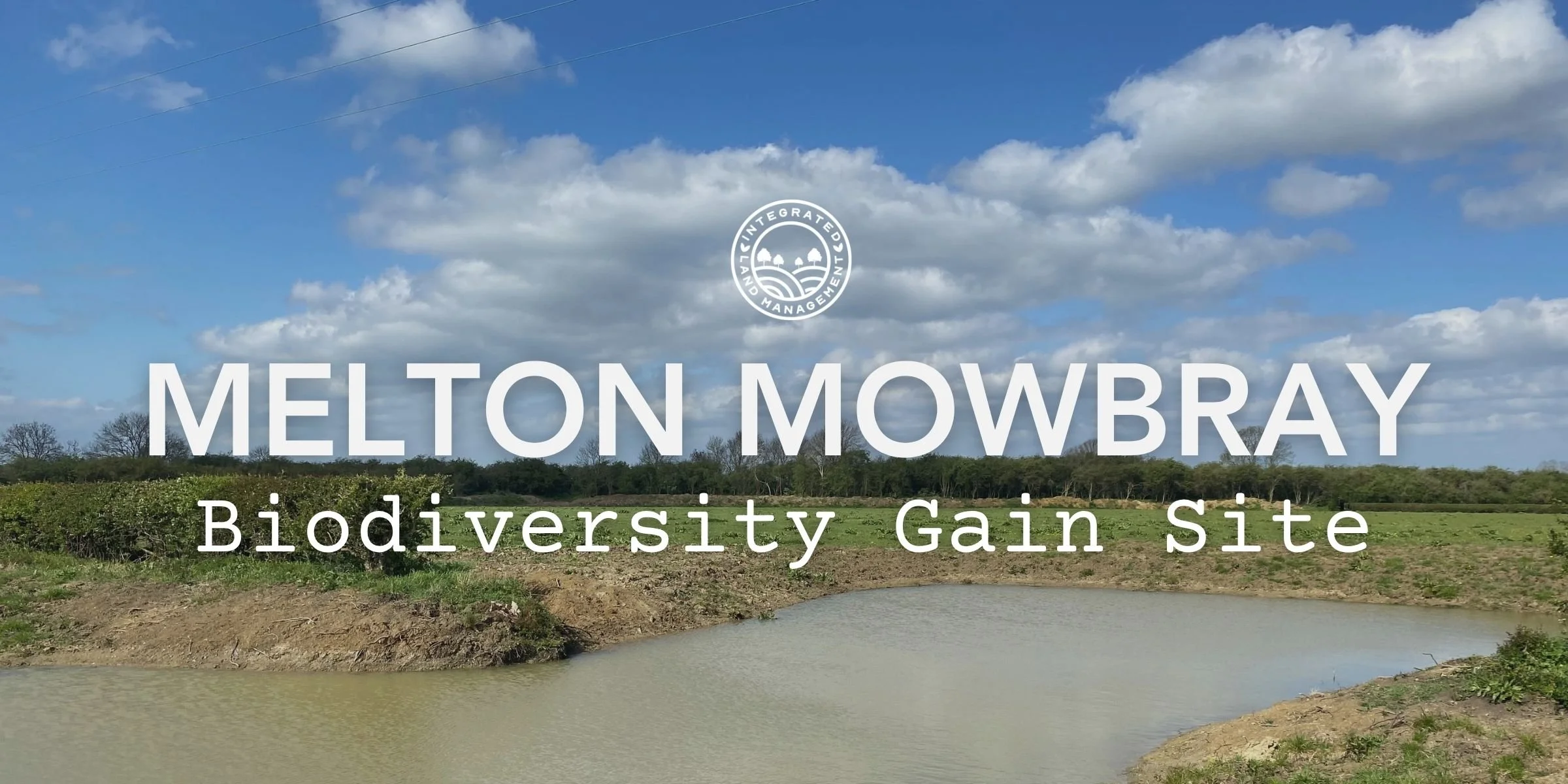 Grassland and wetland habitats at Melton Mowbray biodiversity gain site