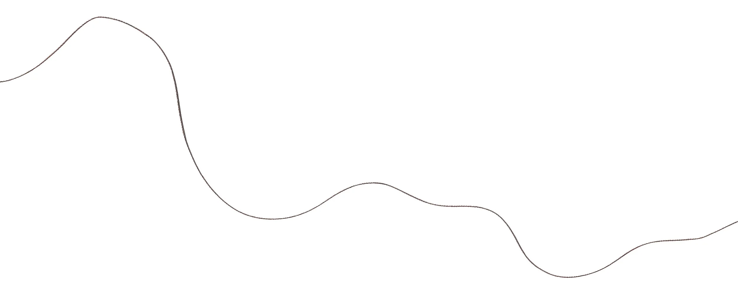 A wavy black line on a white background