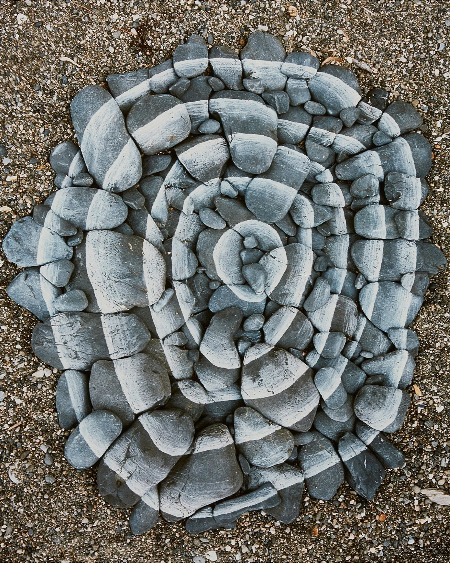&quot;We often forget that we are nature. Nature is not something separate from us. So when we say that we have lost our connection to nature, we&rsquo;ve lost our connection to ourselves.&quot; - Andy Goldsworthy

Stones, Scratched White 1987, chrom