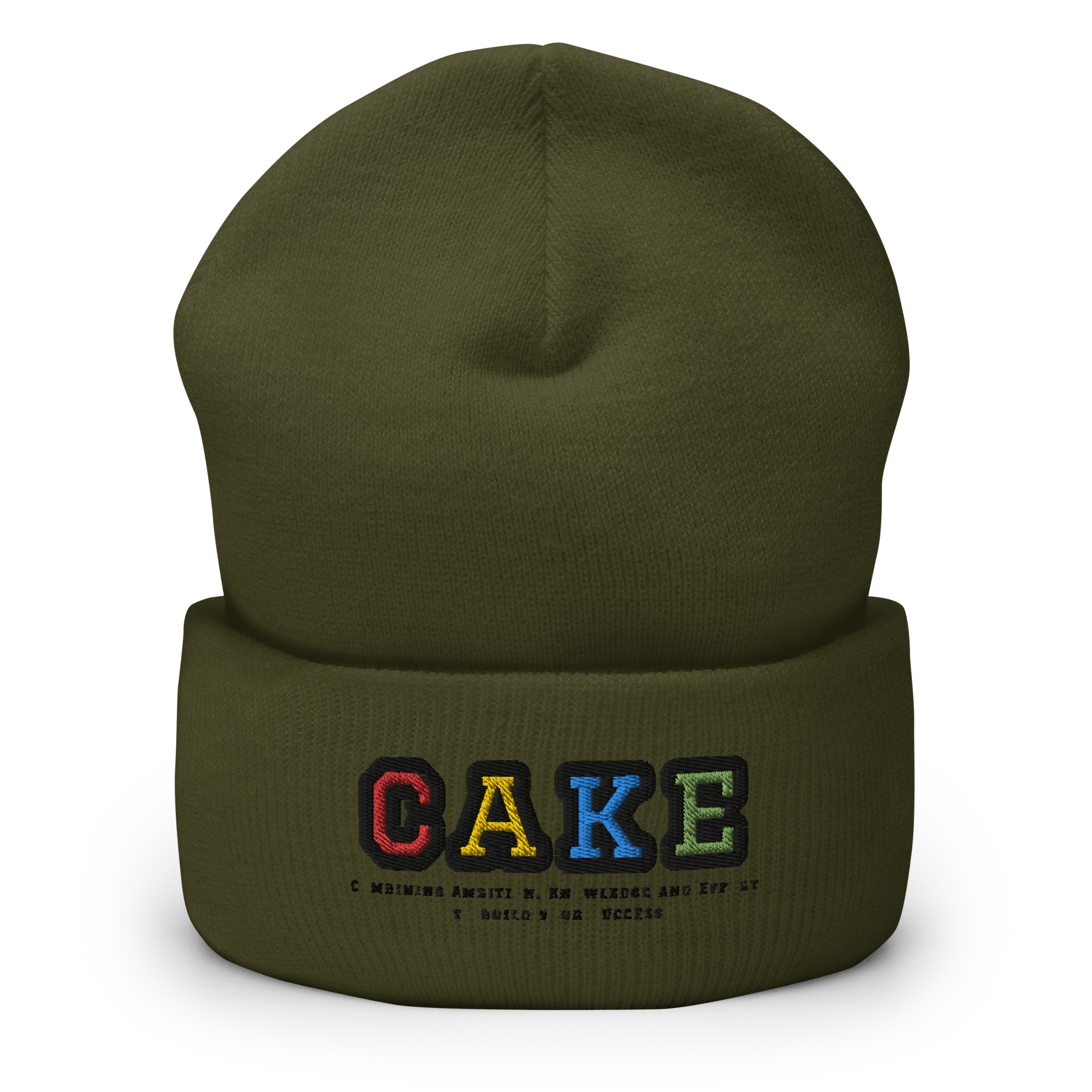 cuffed-beanie-olive-front-656422a6d17f5.png
