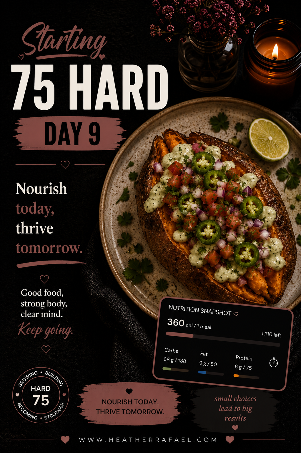 75 Hard Day 9: Rested Mornings, Sweet Potatoes &amp; Feeling Lighter