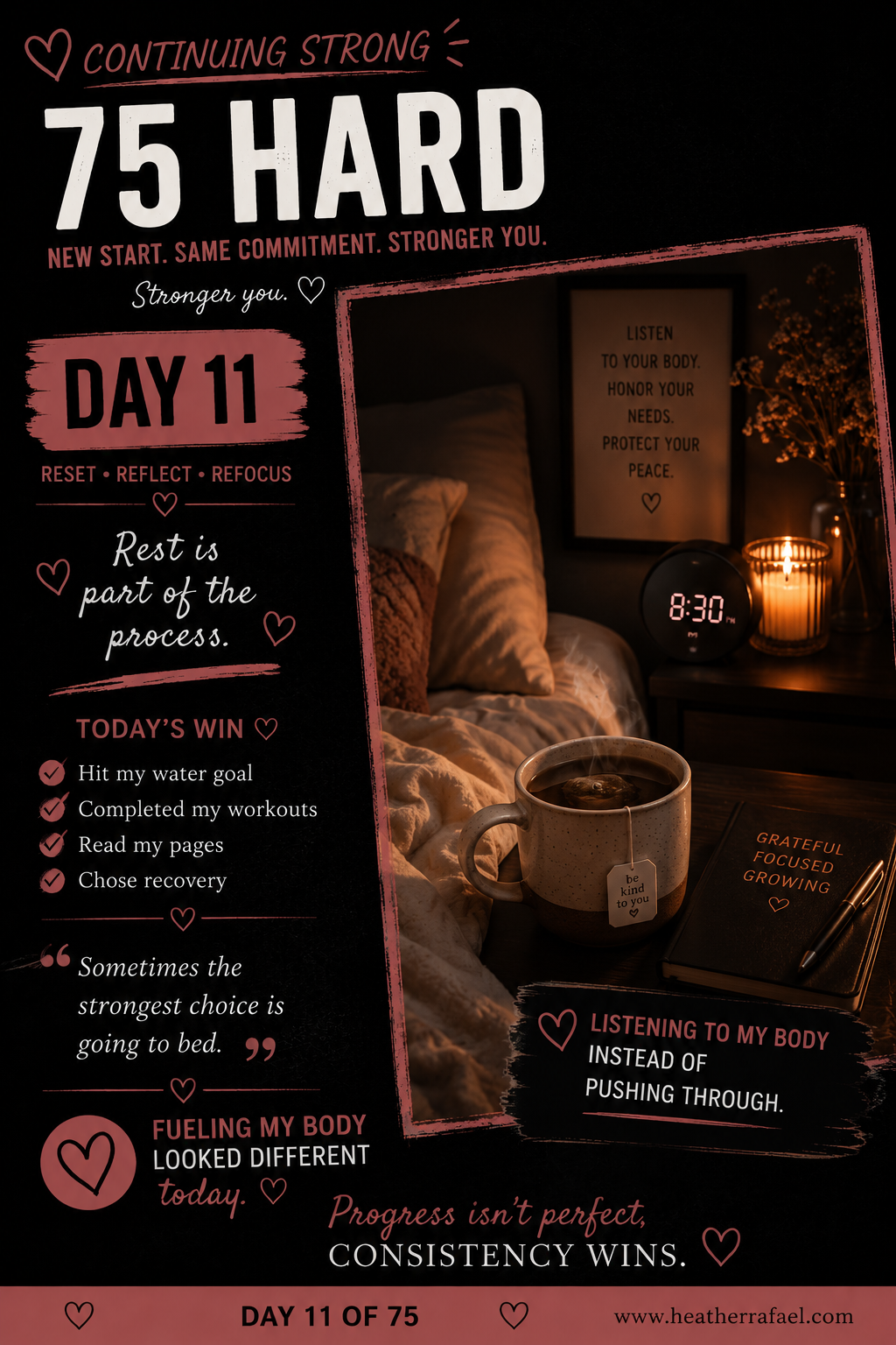 75 Hard Restart Day 11: Movie Day, An Upset Stomach &amp; Listening to My Body