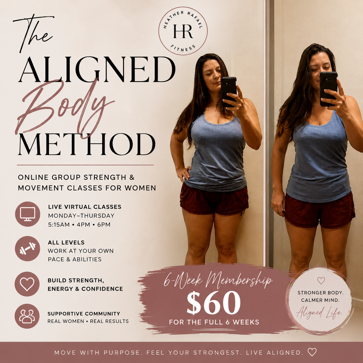 The Aligned Body Method Online Group Strength & Movement Classes for Women