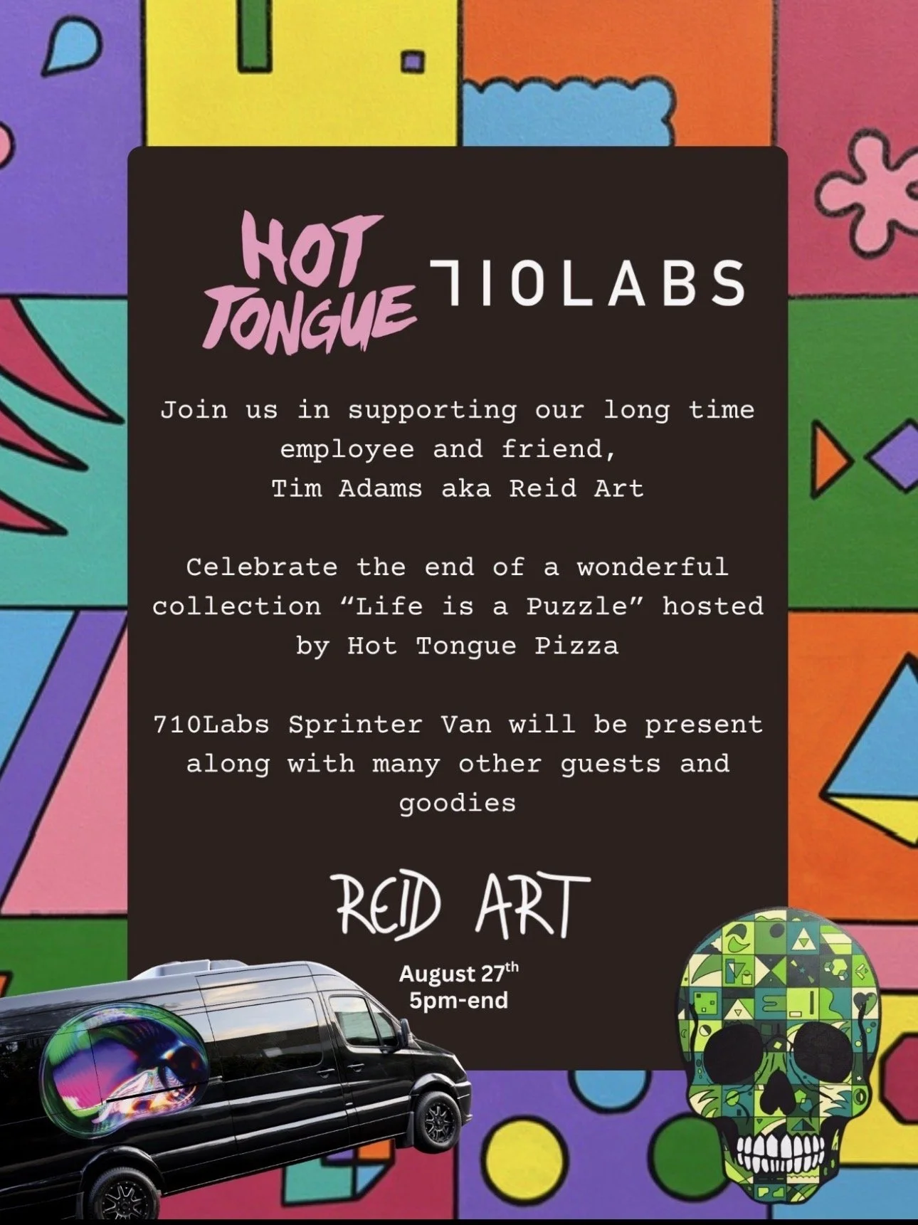 710 Labs Pizza and Art Party at Hot Tongue Pizza