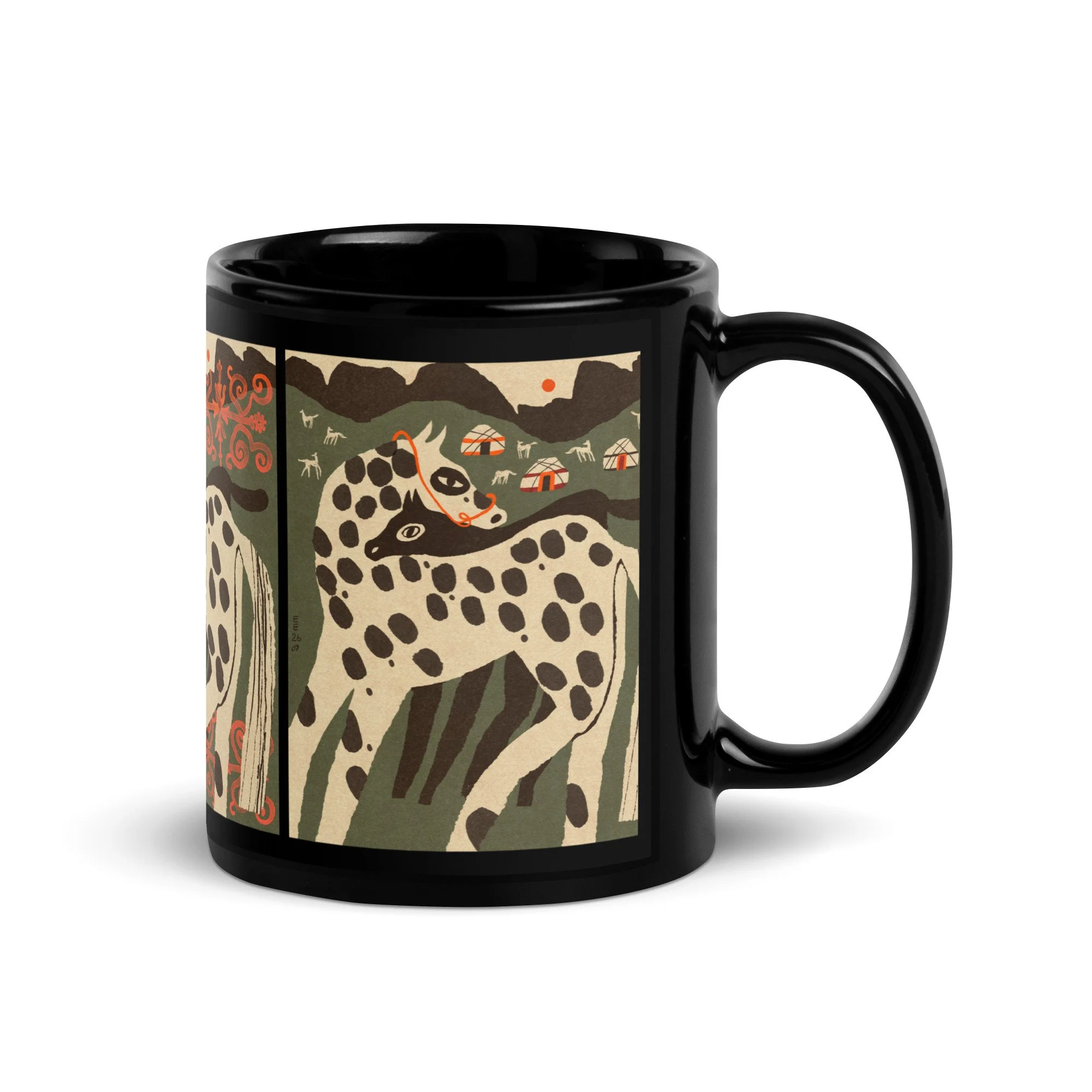 Black Glossy Mug