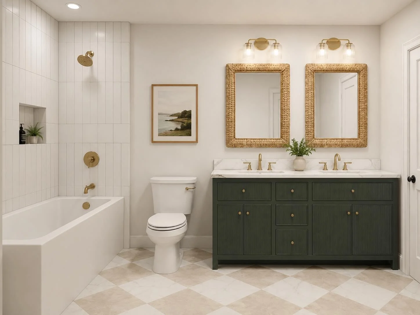 Something cute this evening - a guest bathroom that sparks a little excitement!