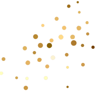 Gold and silver confetti scattered on a black background.