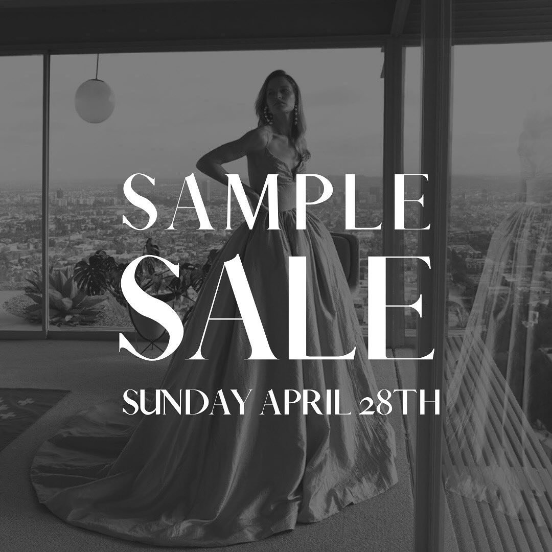 👏 SAMPLE SALE TIME 👏 

Tickets have officially been released for our SPRING SAMPLE SALE! 

But this isn&rsquo;t any old sample sale babes - it&rsquo;s a sample CLEAR OUT! 

We have so much exciting stuff happening this year at B&amp;R and we NEED t