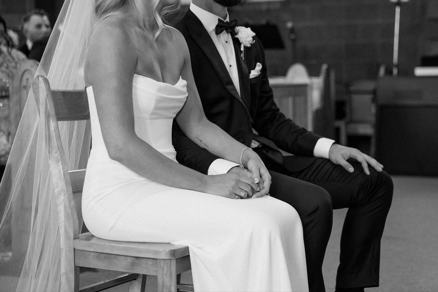 Pure elegance 🕊 Our bride Jade is absolutely breathtaking in Duke by Kyha Bride. 

Where contemporary couture meets minimalism, this gown&rsquo;s structured, corseted bodice and fit-and-flare skirt creates a statuesque silhouette. Crafted from luxe 