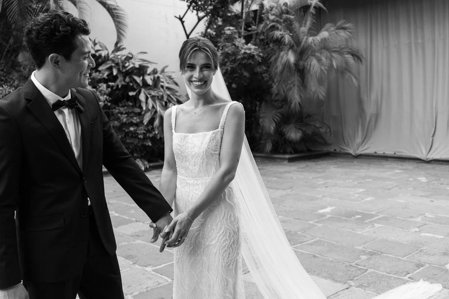 This Mexico City wedding looked like pure magic, and our bride Andria was an absolute vision in Calathea by @alenaleenabridal 

Calathea has a beautiful square neckline and an open back, with flattering side-seam cutouts completing the sleek silhouet
