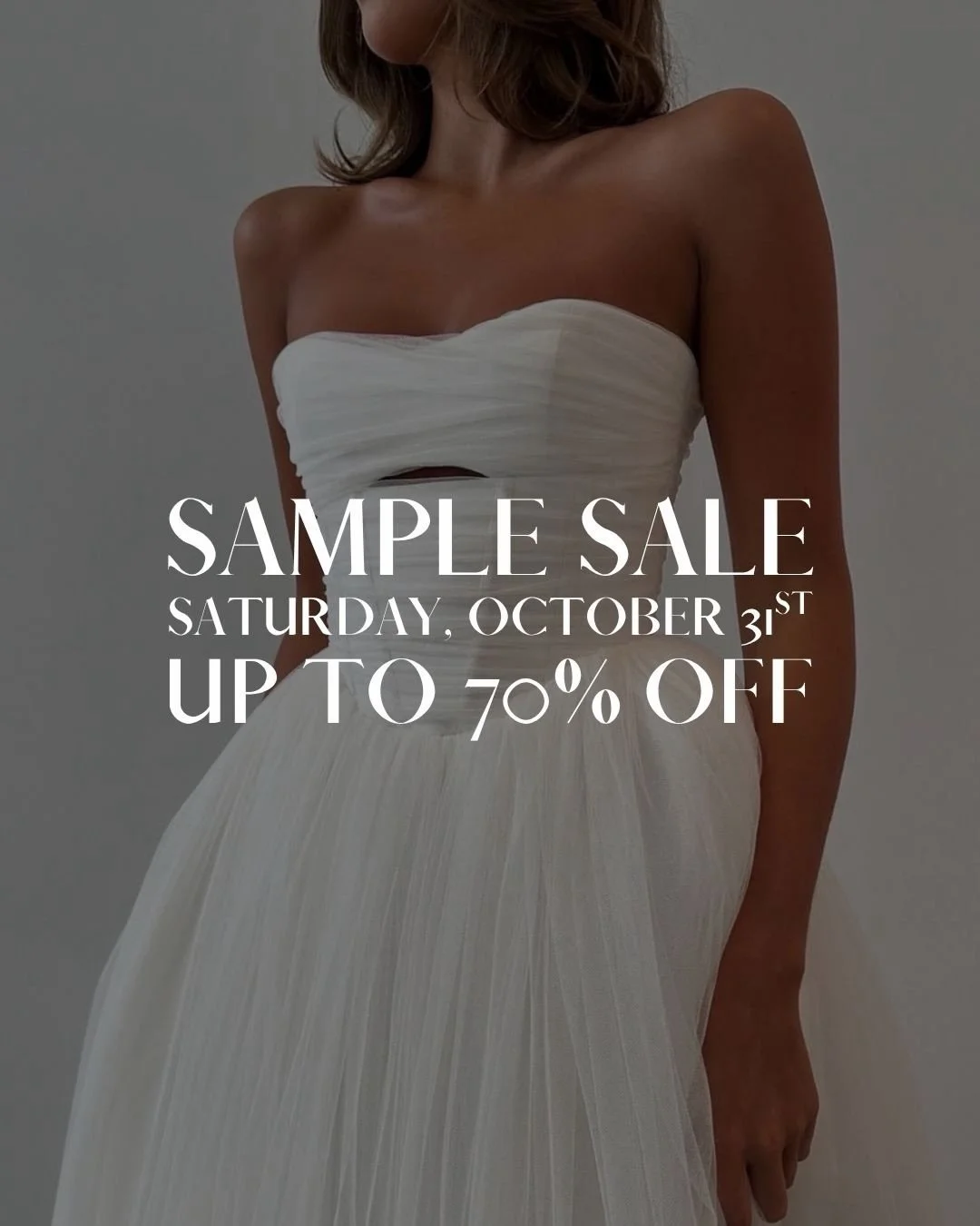 OUR FALL SAMPLE SALE CLEAR OUT IS LIVE ✨ Up to 70% off designer wedding gowns!

If you&rsquo;ve been waiting for the right dress at the right price, this is your sign. 

Shop an incredible selection of sample gowns from designers including KYHA, NEWH