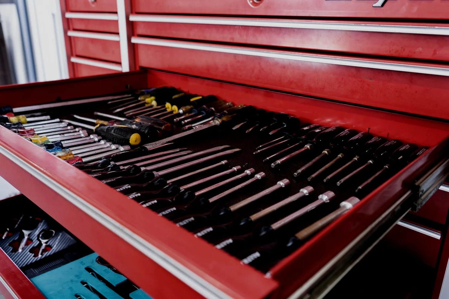 Tool drawer in the shop