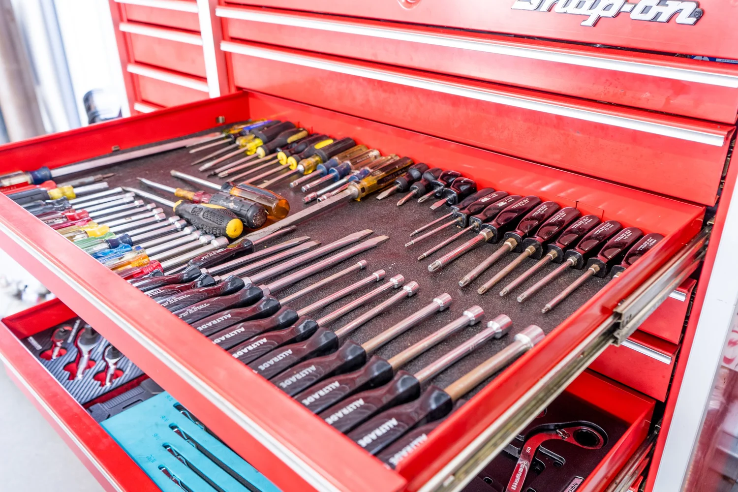 Tool chest in the shop