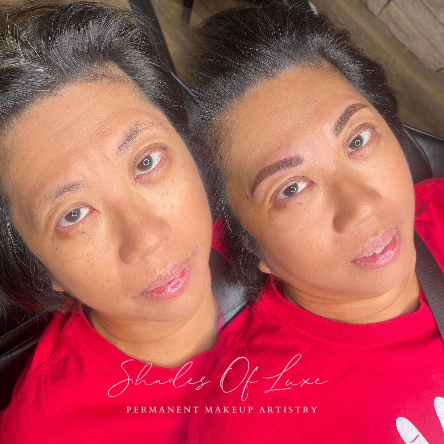 Maybe she&rsquo;s born with it, maybe it&rsquo;s powder brow. 🥰😜

Here are some wonderful things my client achieved when booking a powder brow appointment with me 👇👇👇

1. Brow that are more symmetrical and balanced ⚖️

2. Clock REVERSAL. Powder 