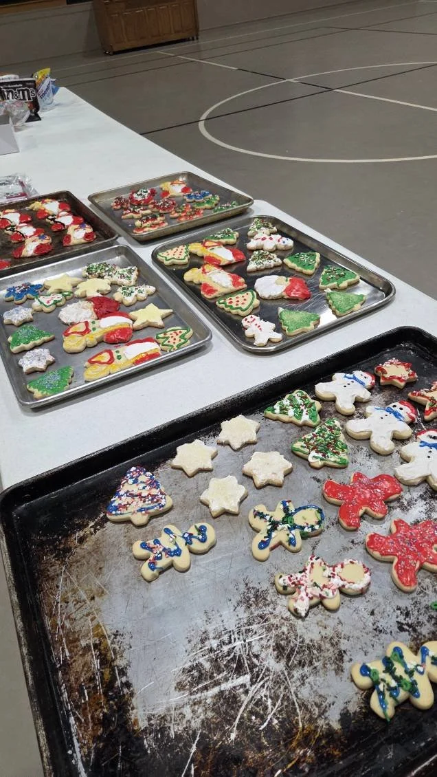 Cookies baked and decorated for our neighbors in the day school in honor of the feast day of our patron: St Nicholas. 