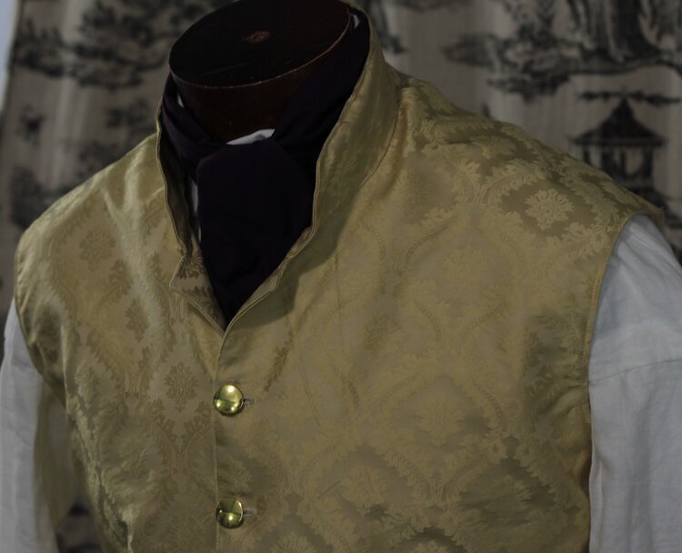 Gold Silk Waistcoat - L