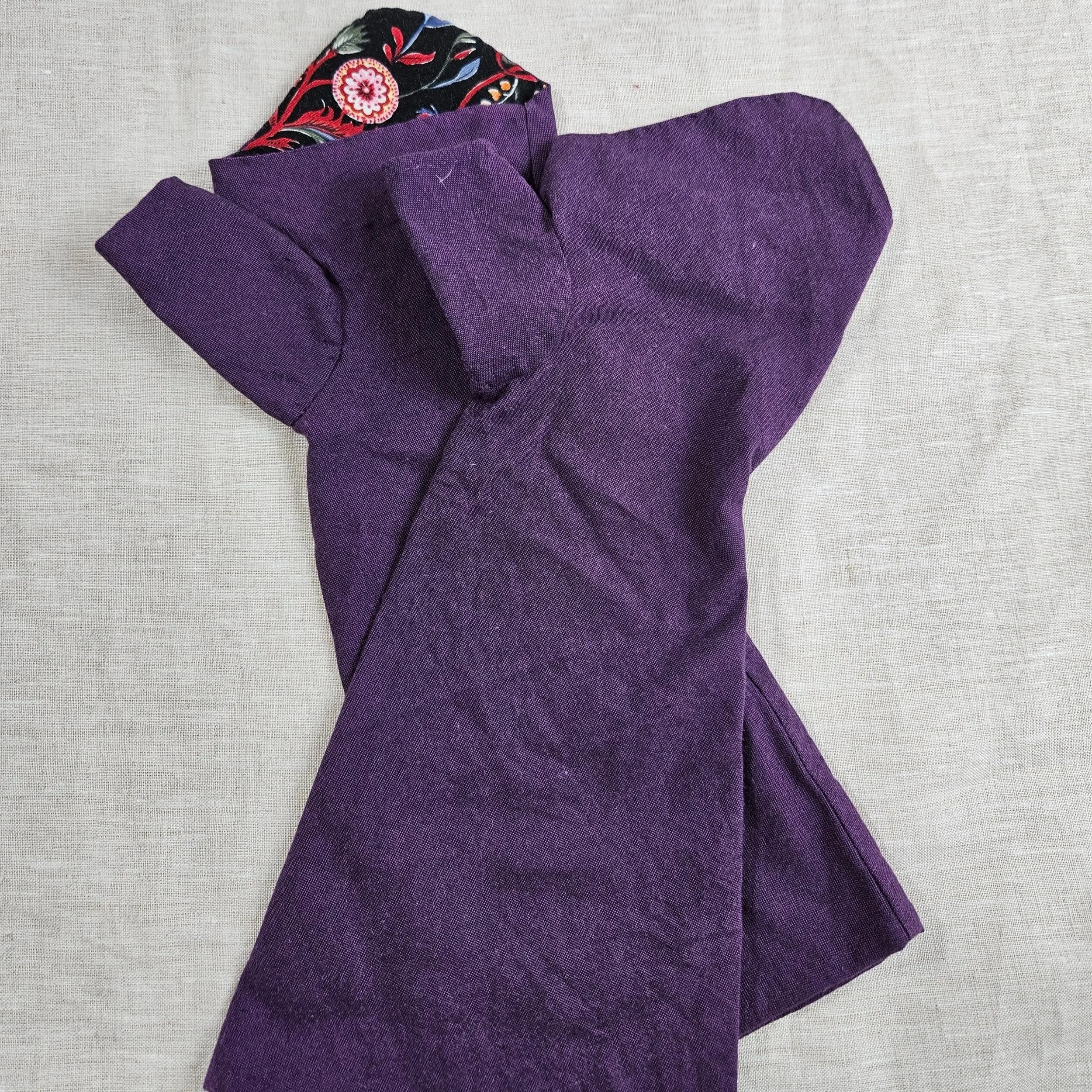 Purple Cotton Mitt-XL