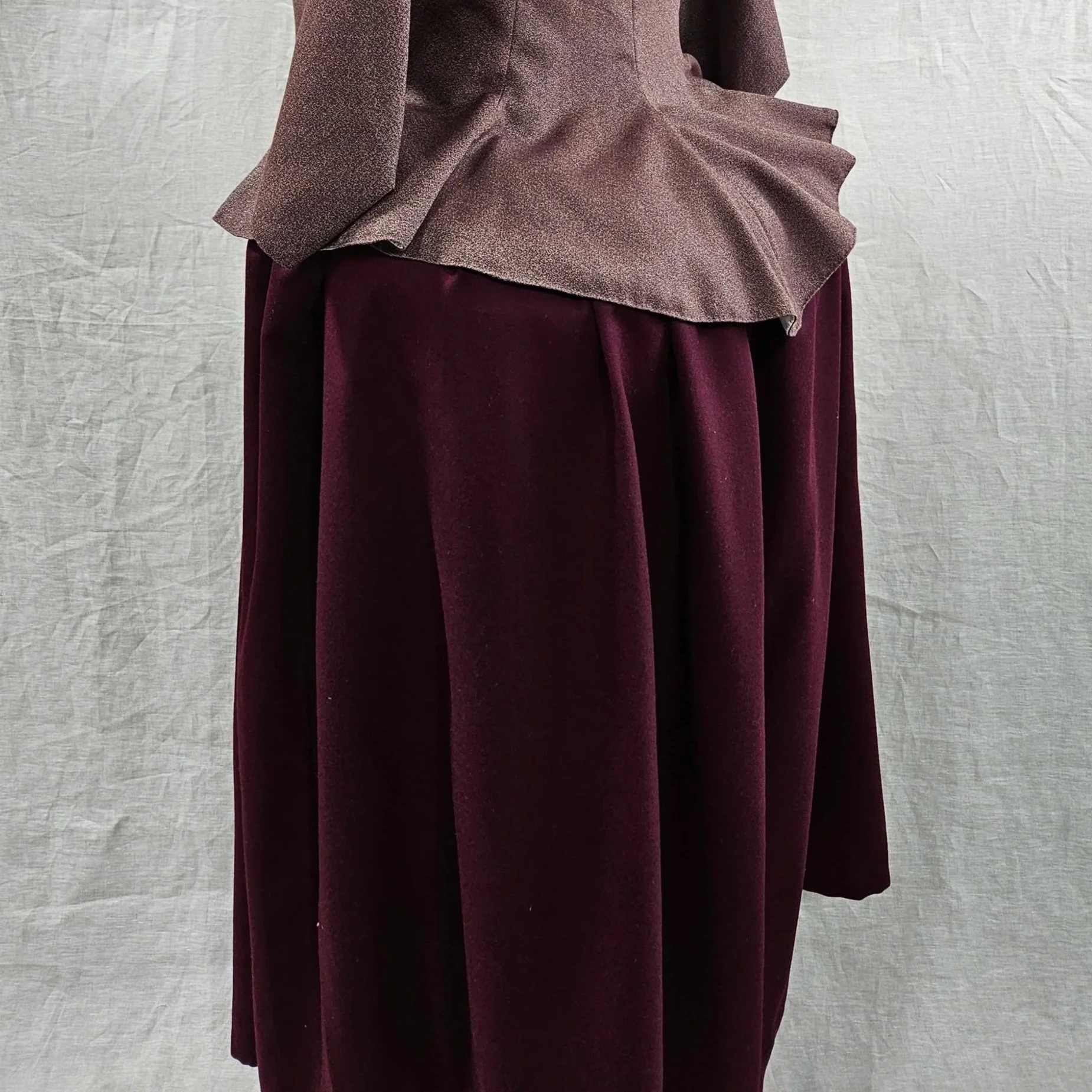 Maroon Wool Petticoat-XXL
