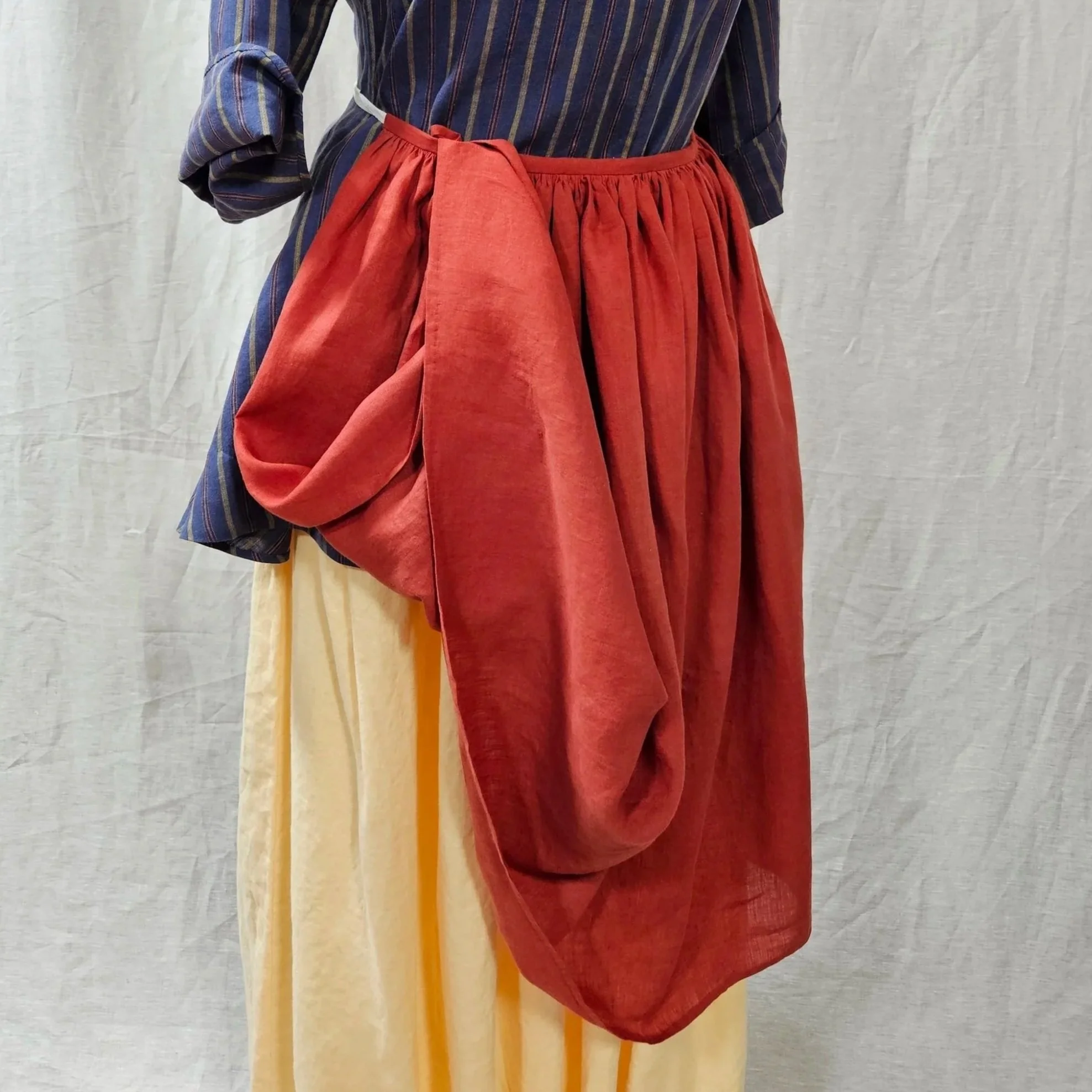 Burnt Orange Linen Apron