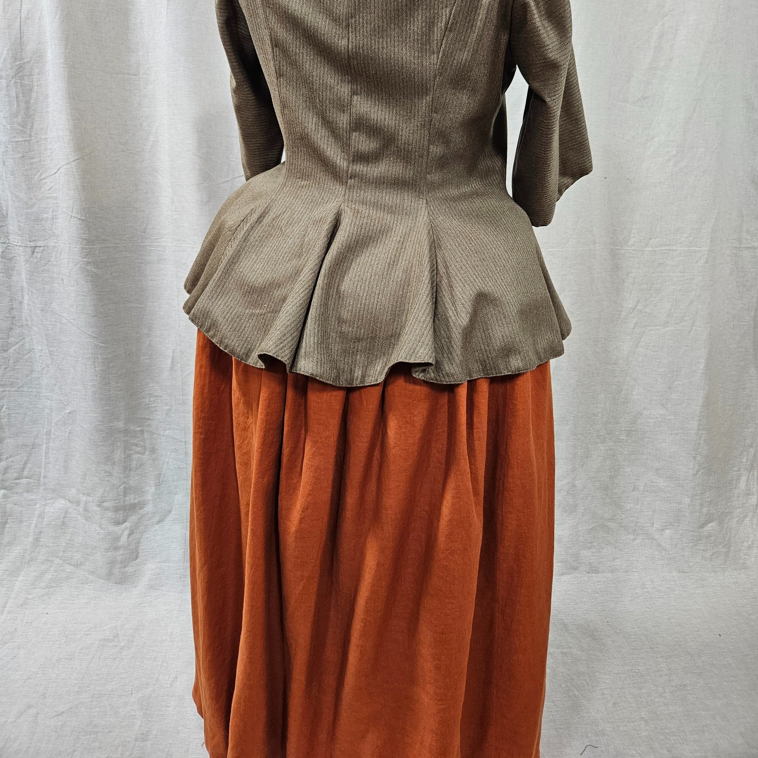 Pumpkin Linen Petticoat-L