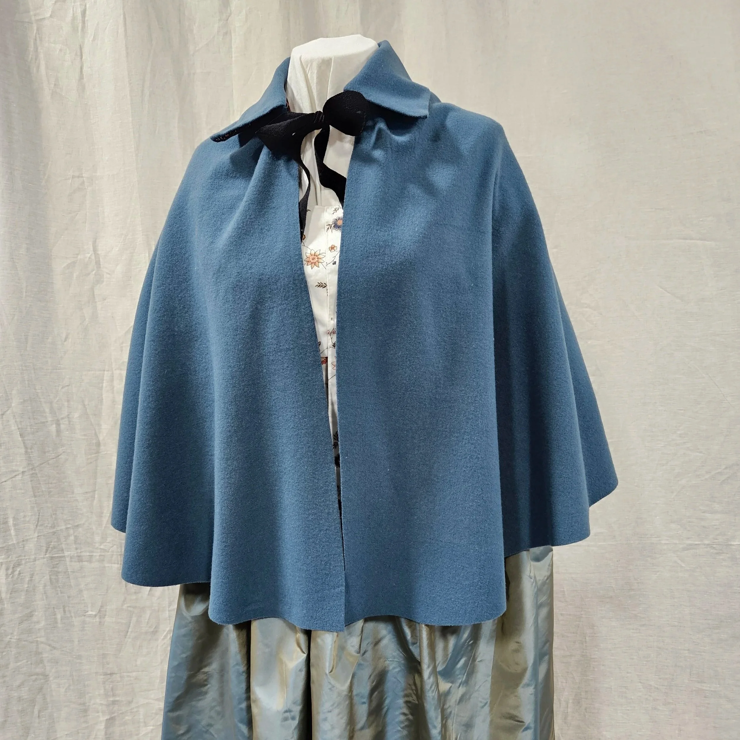Light Blue Caroline Short Cloak