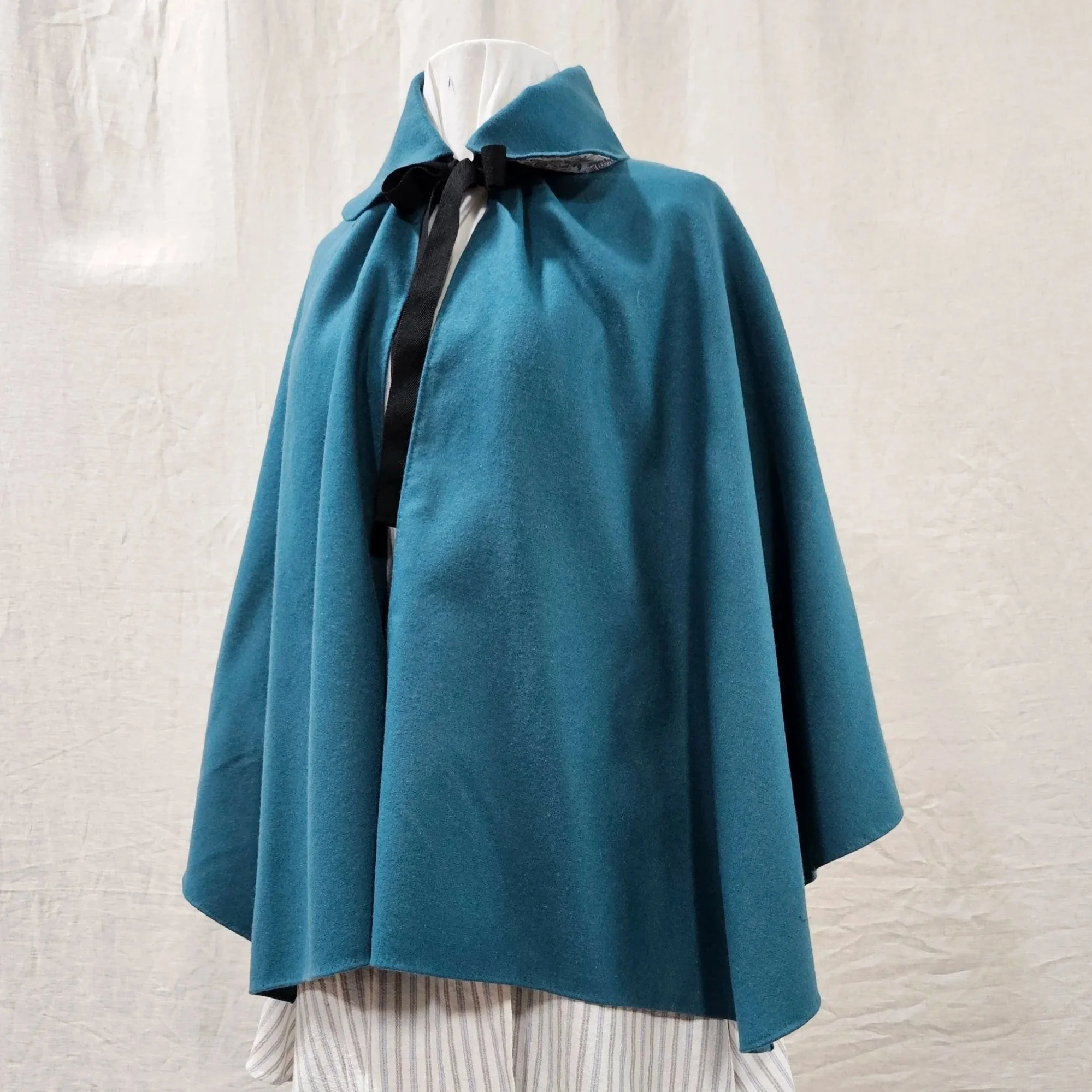 Teal Caroline Short Cloak