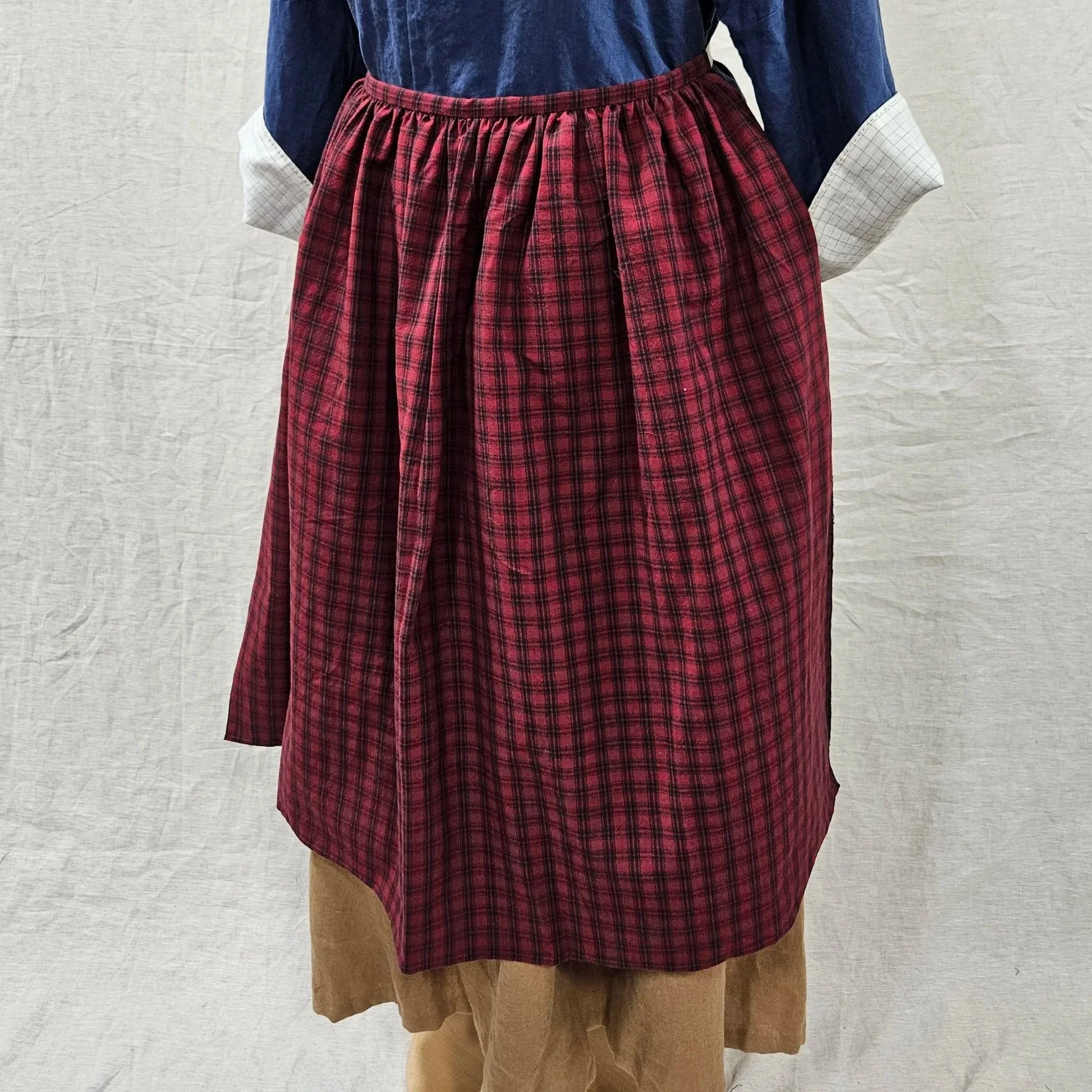 Red/Black Check Cotton Apron