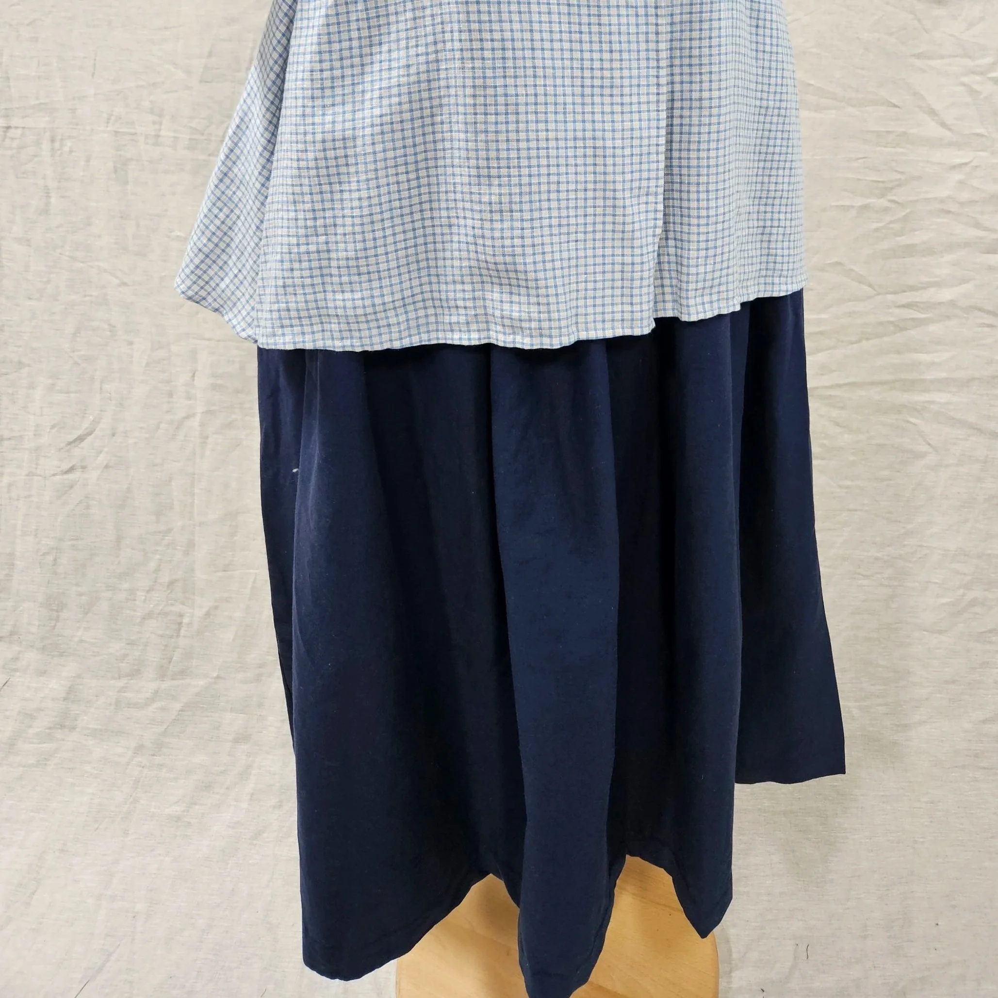 Indigo Fustian Petticoat-S