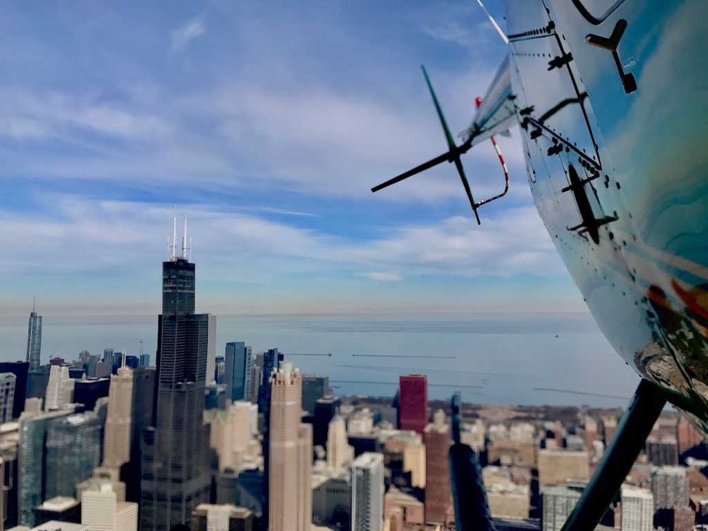 night helicopter tour chicago