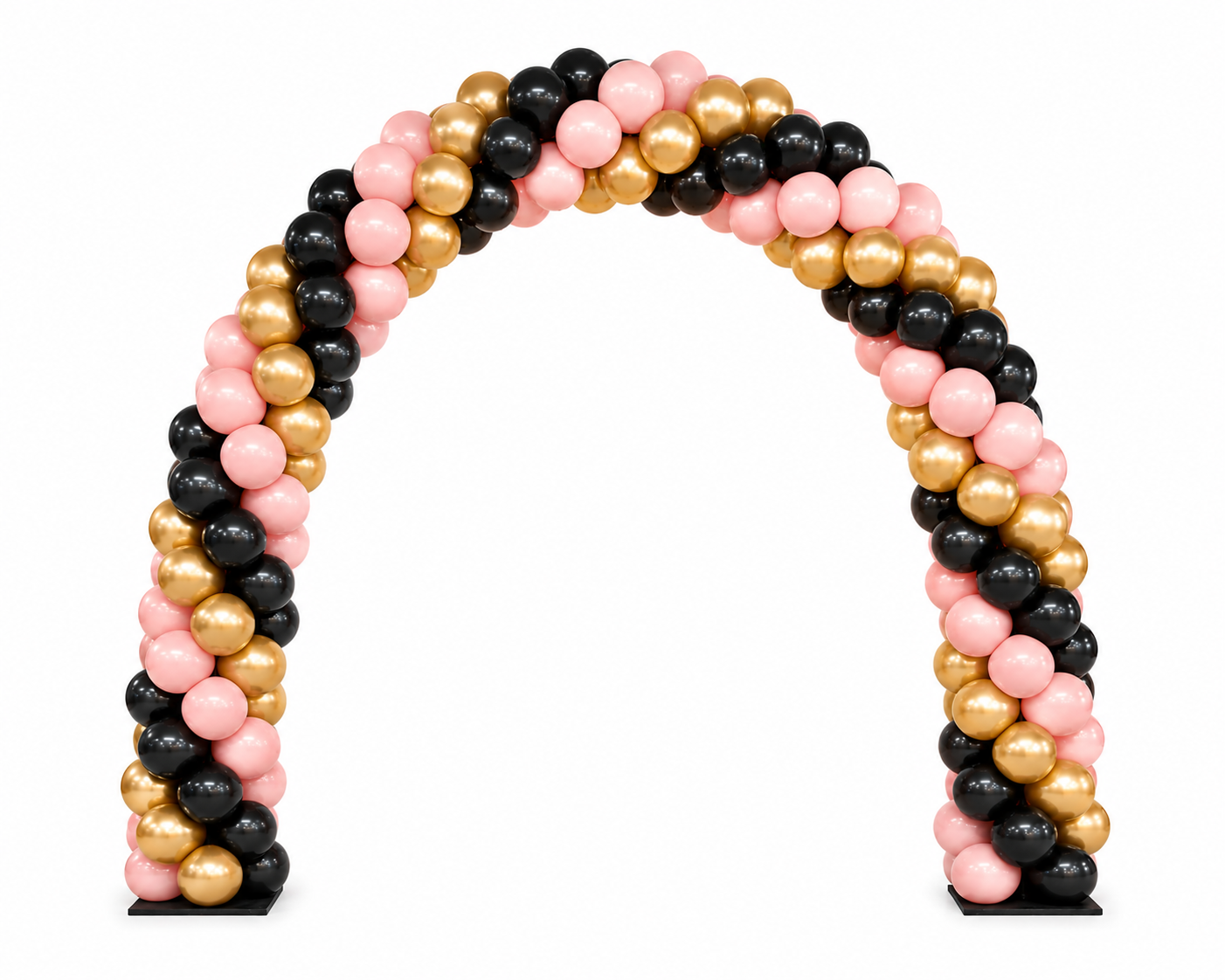 classic traditional spiral balloon arch
