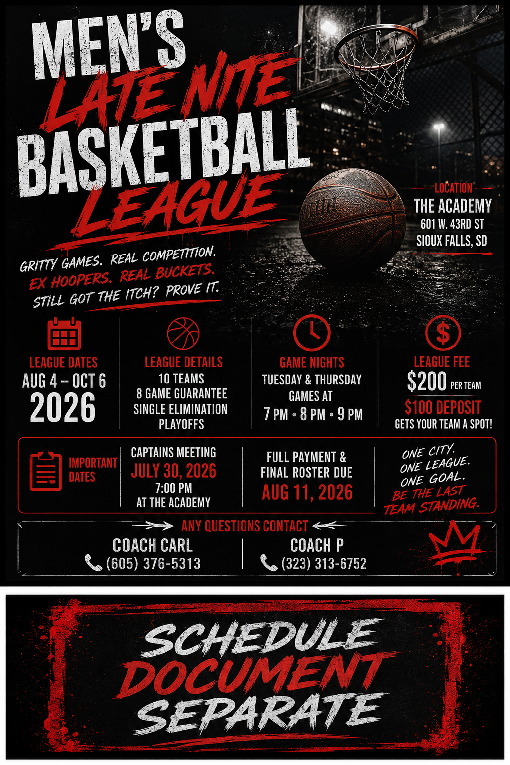 Men's Late Nite Basketball League