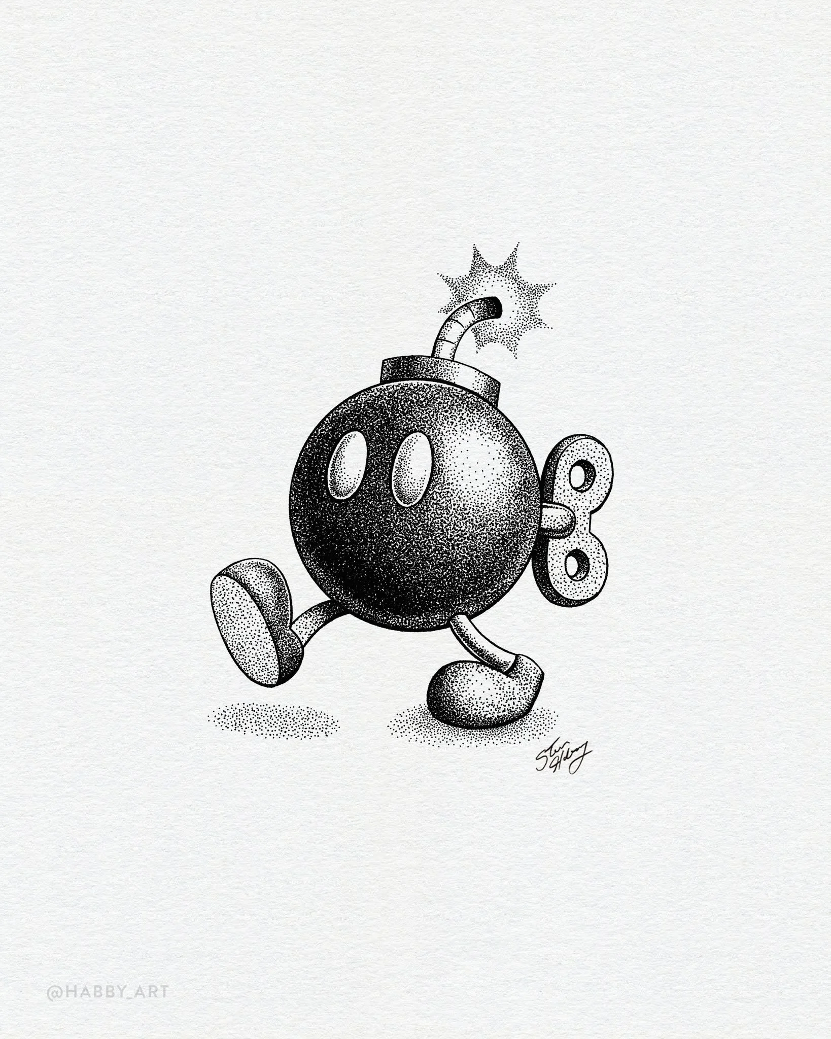Inktober 21: “Blast” • π£ • I'm having a blast playing Mario Odyssey right now. 
.
.
.
#inktober #inktober2025 #inktober52 #drawing #draw #draweveryday #creative #illustration #blackandwhite #sketch #sketchbook #sketchbookart #
