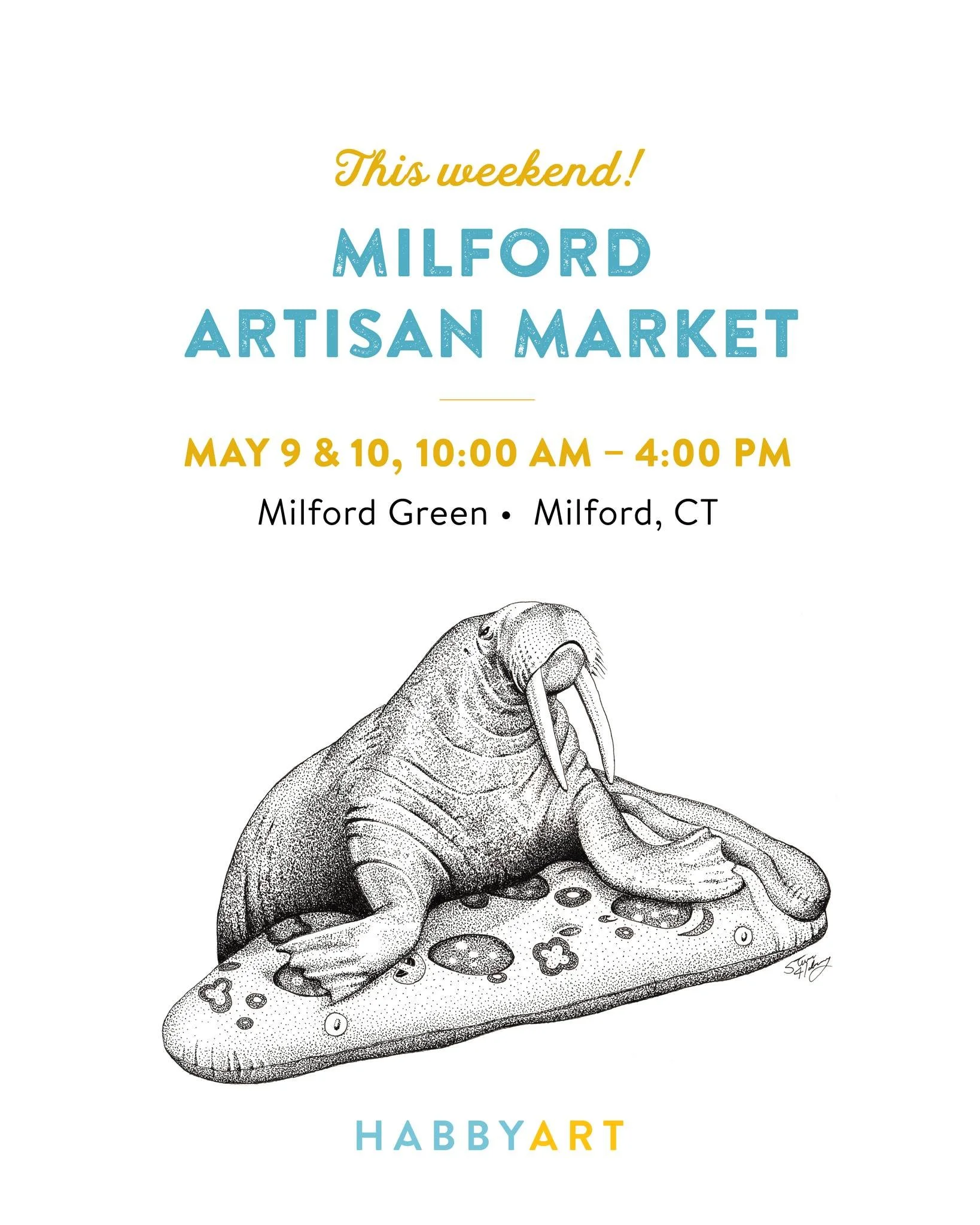 🎨 Come visit me at the Milford Artisan Market! I&rsquo;ll be there with 150+ skilled artisans and specialty food vendors while enjoying live music and performances on the charming downtown green in Milford. This weekend (5/9 + 5/10) from 10am-4:00pm