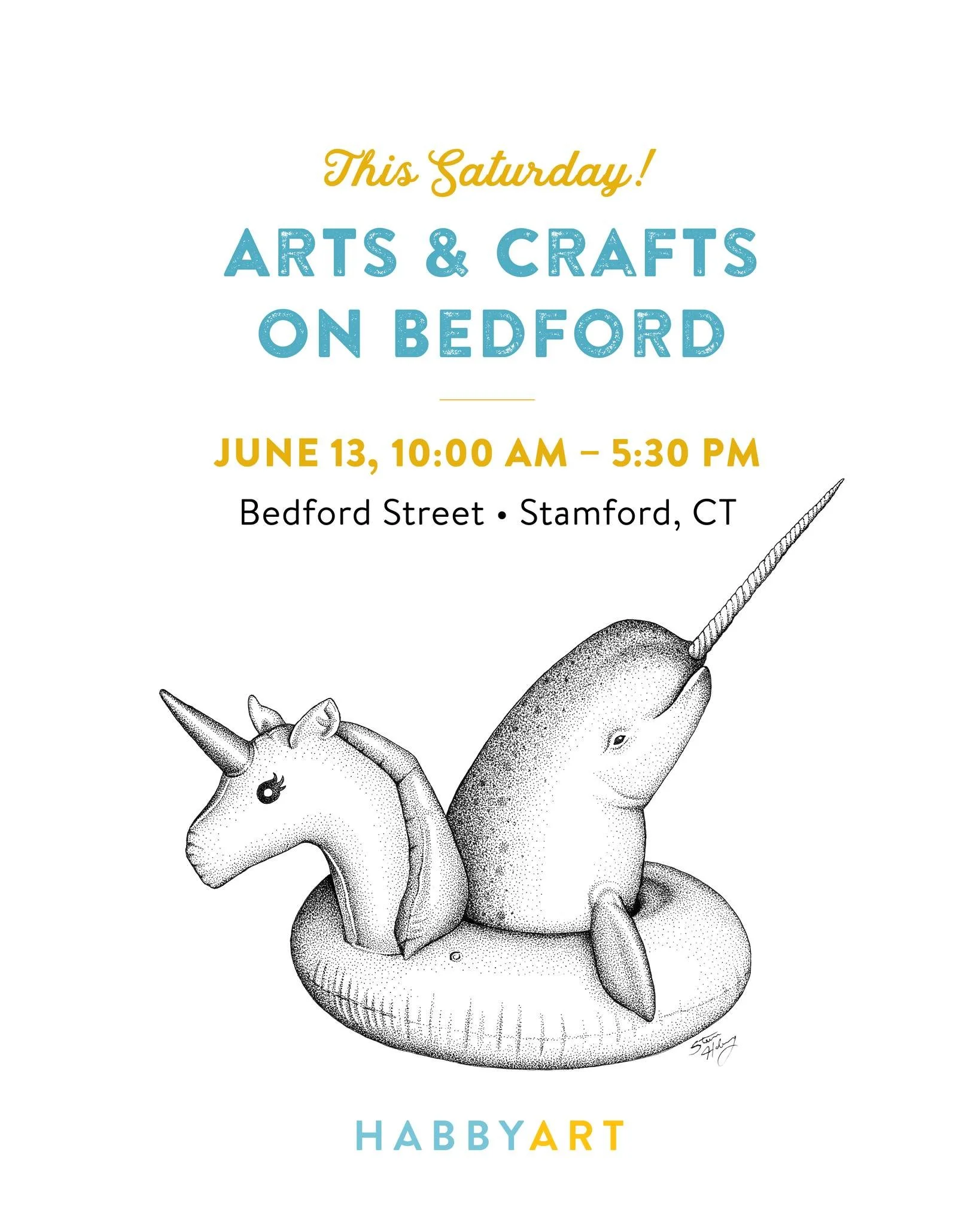 🎨 Come visit me at Stamford Downtown's Arts and Crafts on Bedford! Support small businesses and shop handcrafted goods made by local and regional artists. Bedford Street restaurants will be offering extended outdoor patio caf&eacute;s. My booth will