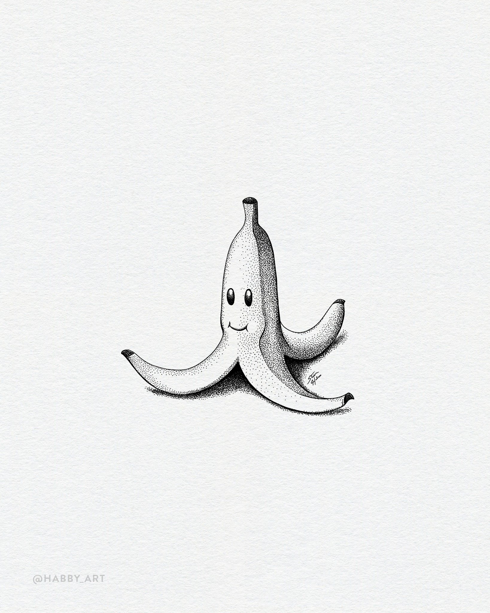 Inktober 12: &ldquo;Toss&rdquo; 🍌 
.
.
.

#inktober #inktober2026  #drawing #draw #draweveryday #creative #illustration #blackandwhite #sketch #sketchbook #sketchbookart #tattoos #tattooart #blackworknow #micronart #lowbrowart #penandink #penandinka
