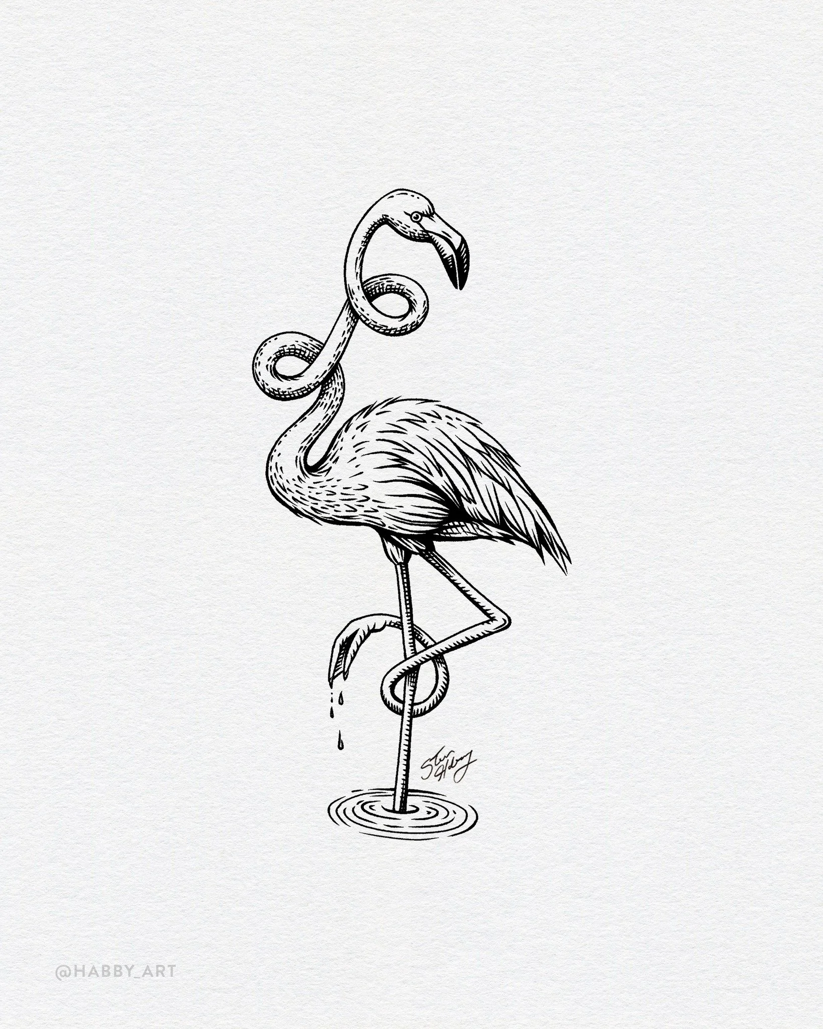 Inktober 16: &ldquo;Gangly&rdquo; &bull; I feel like I got it anatomically correct.

@inktober #inktober #inktober2026 #inktober2026gangly #inktobergangly #penandink