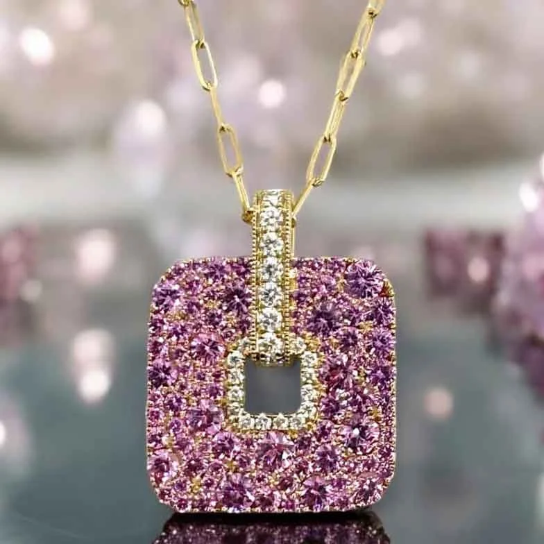 Frederic Sage Pink-Sapphire Necklace