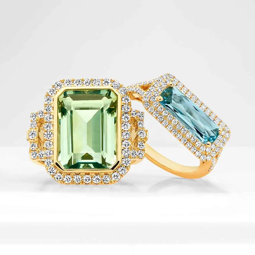 Doves Living Color Diamond and Gemstone Rings