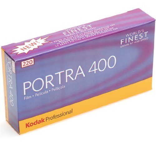 Kodak 837 4290 Portra 400 Professional ISO 400, 220 Color Negative Film, 5 Roll Per Pack