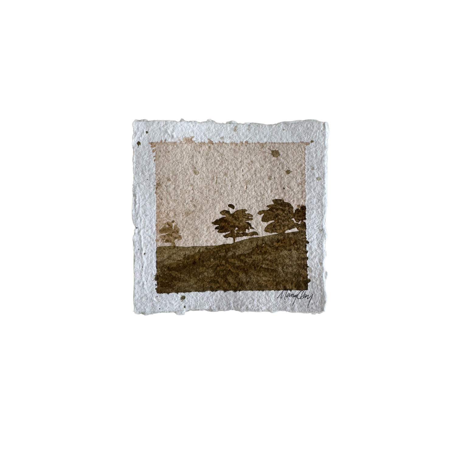 Distant Hills I, 6"x6"