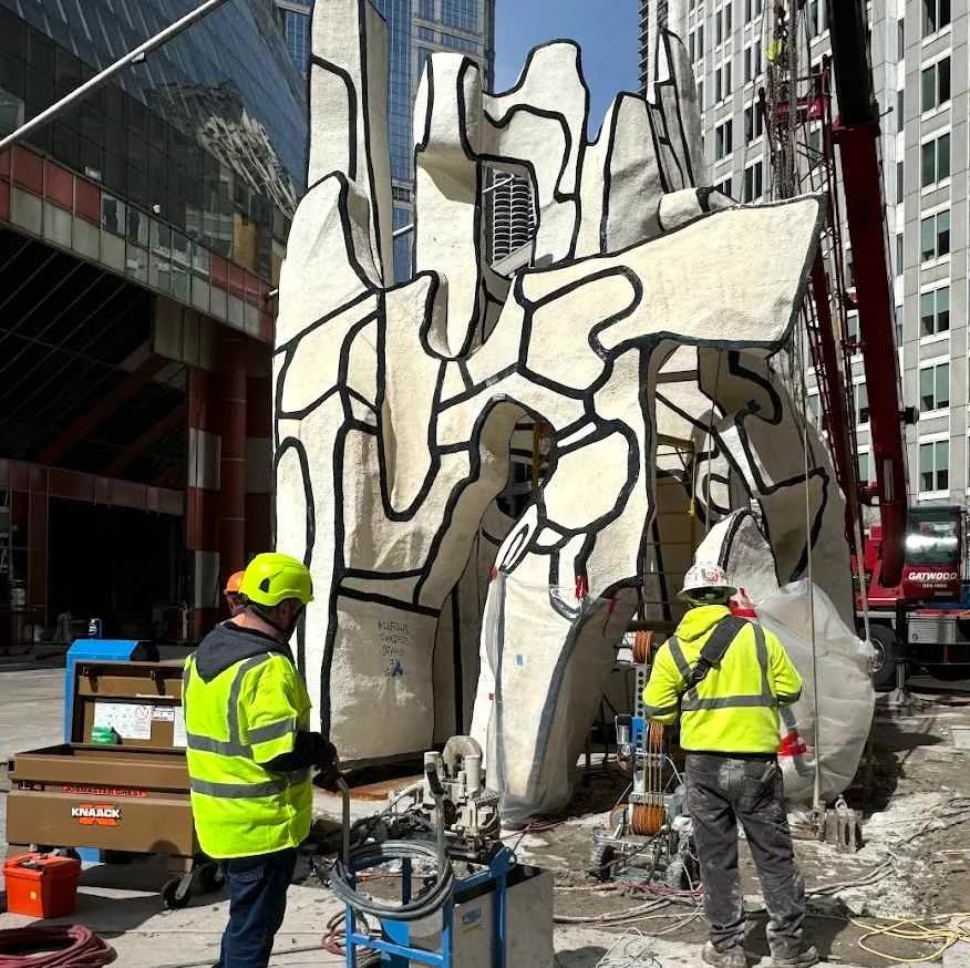 Wire Sawing on 100 W Randolph St in the Loop