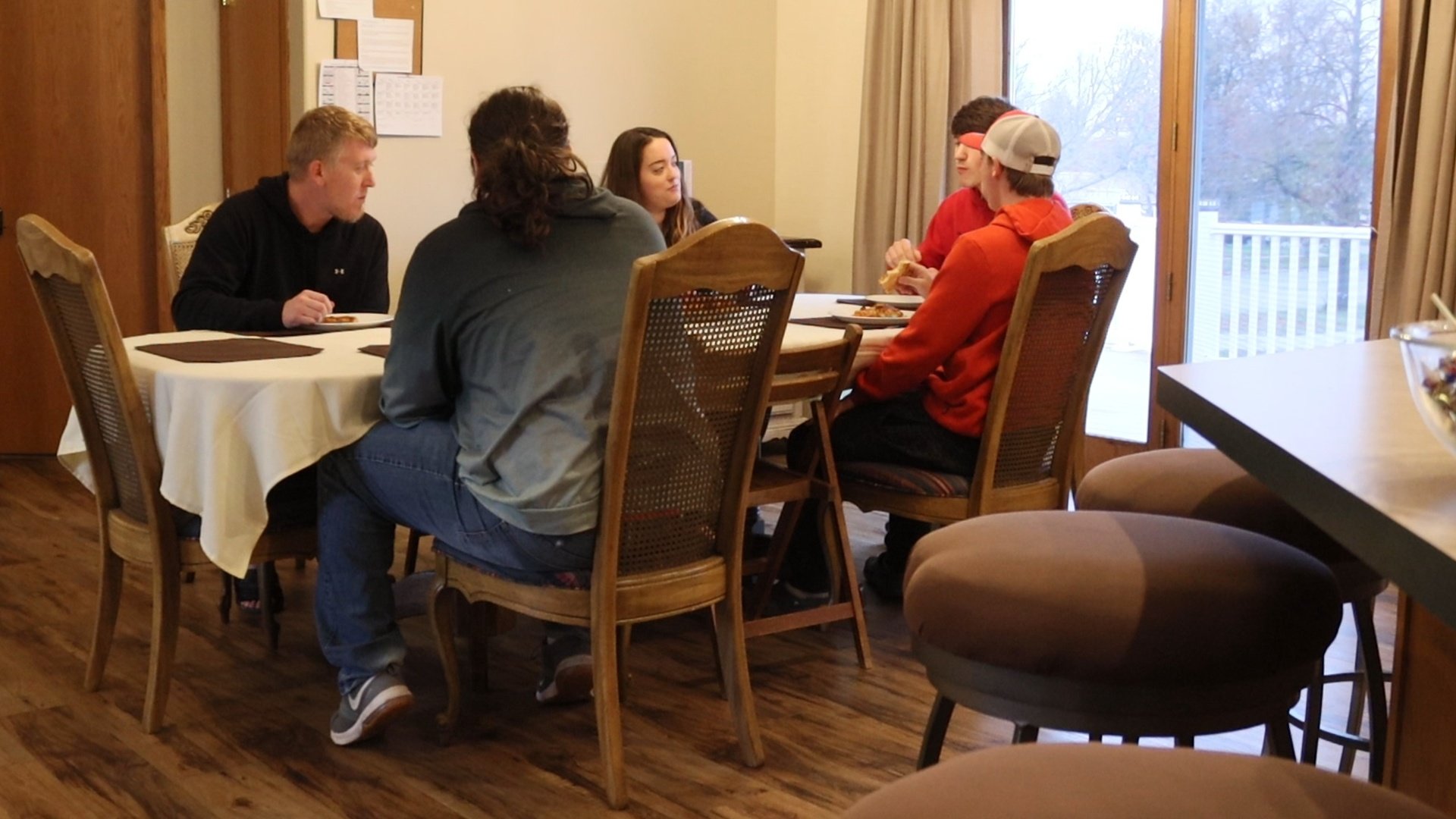   Shared meals create a sense of community and mutual support for residents of Valley Lake II.  