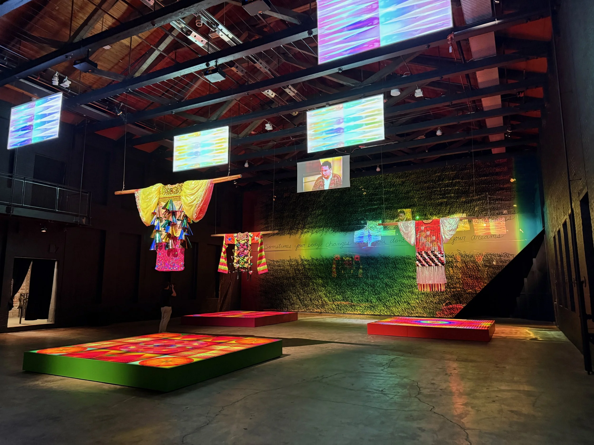 Jeffrey Gibson's Power Full Because We're Different

This beautiful space was designed by Jeffrey Gibson and his studio and executed by the team at MASS MoCA. The hanging garments are wholly the work of Jeffery Gibson and his team.

I worked on the i