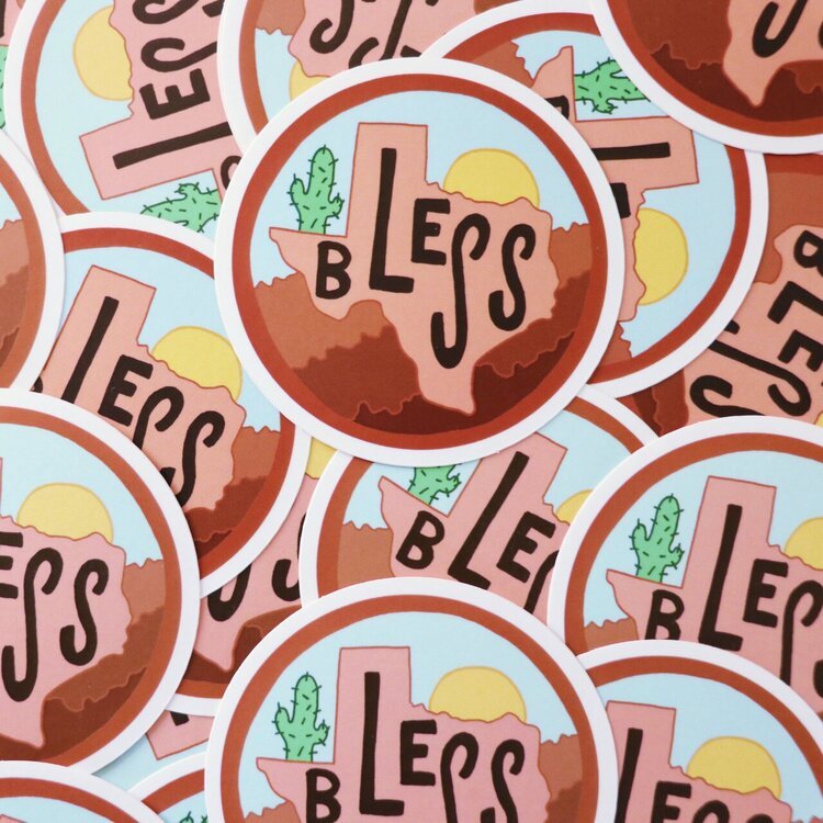 Bless Texas Sticker