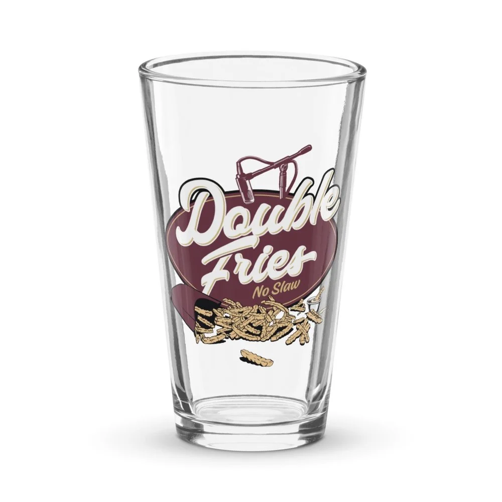 DFNS Pint Glass — Double Fries No Slaw